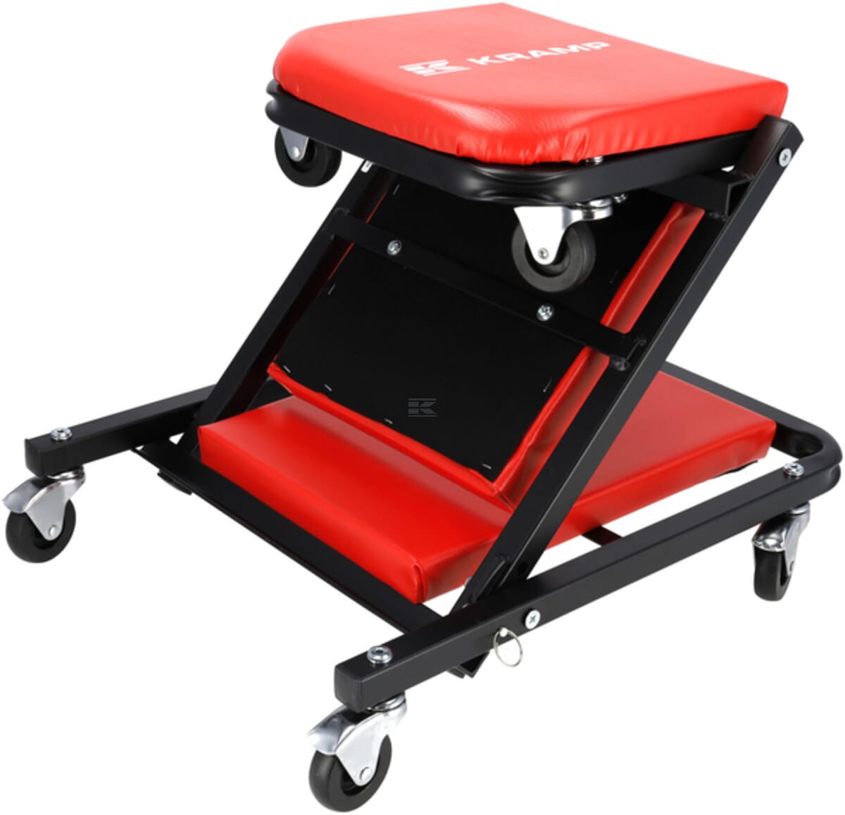 Workshop chair and folding inspection trolley