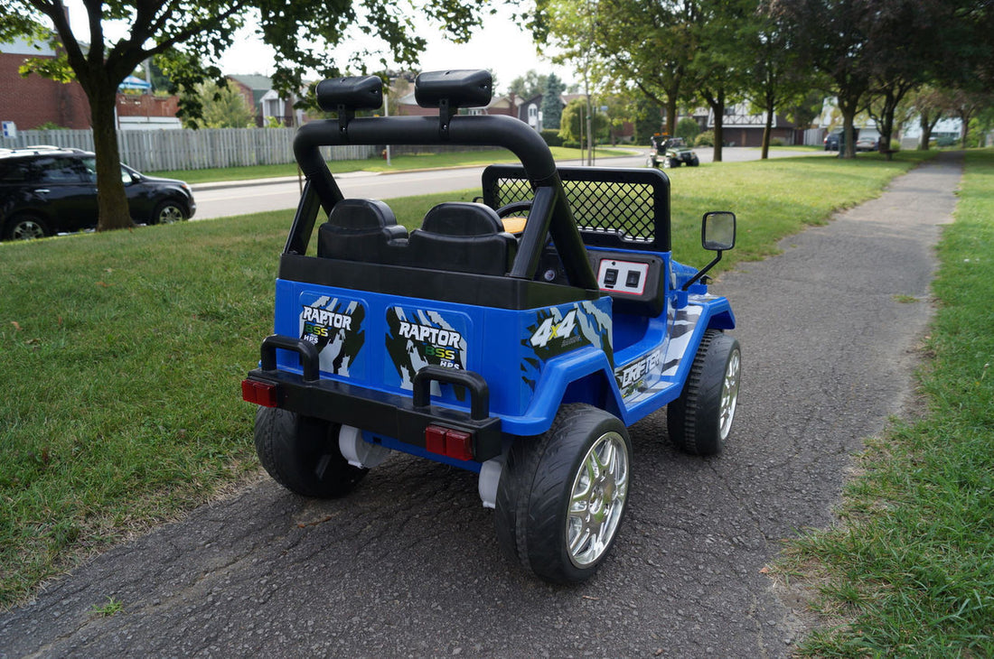 Drifter Raptor Powerful 12V Electric Ride on Jeep (Blue)