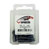 Vires PH3 50mm Screwdriver Bit Set 10pce