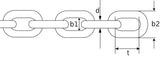 Short Link Chain DIN 766 zinc plated