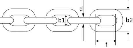 Short Link Chain DIN 766 zinc plated
