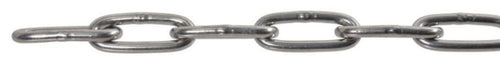 Long link chain - stainless steel A4, DIN 763 AISI 304