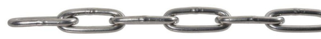 Long link chain - stainless steel A4, DIN 763 AISI 304