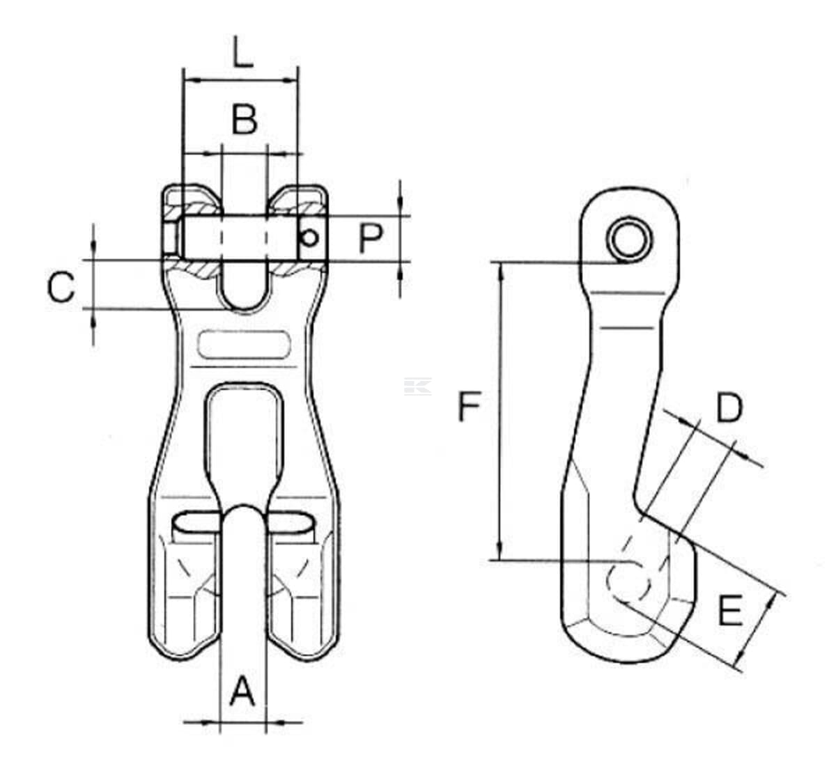 Cartec Chain Shortening Hook Forked