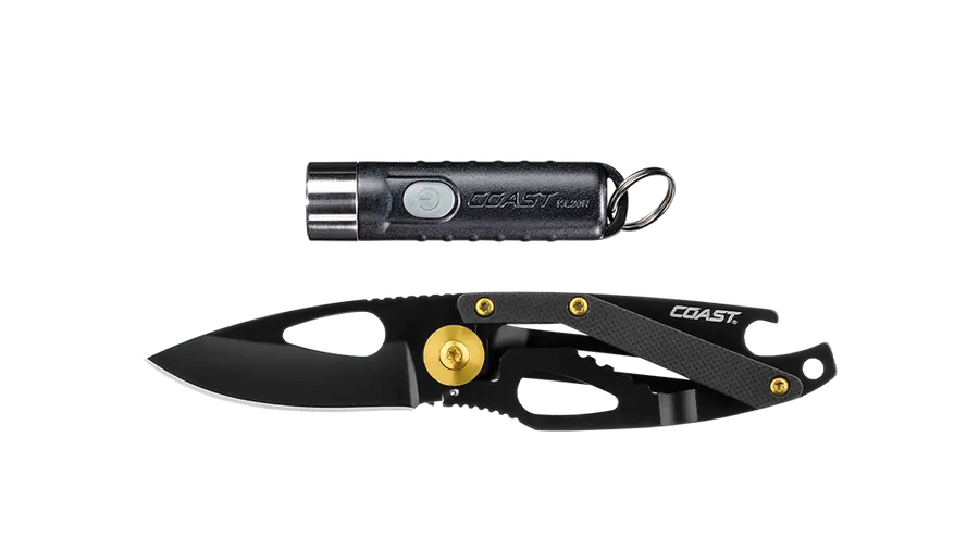 KL20R Rechargeable LED Keyring Torch (380 Lumens) + Coast FX200