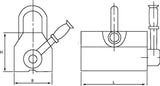 Load lifting magnet