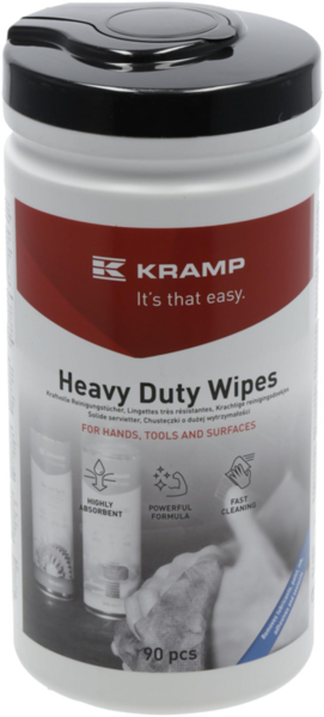 Hand cleaning wipes- Kramp