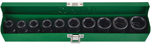 1/2"Dr Impact socket set 10Pc 10-24mm