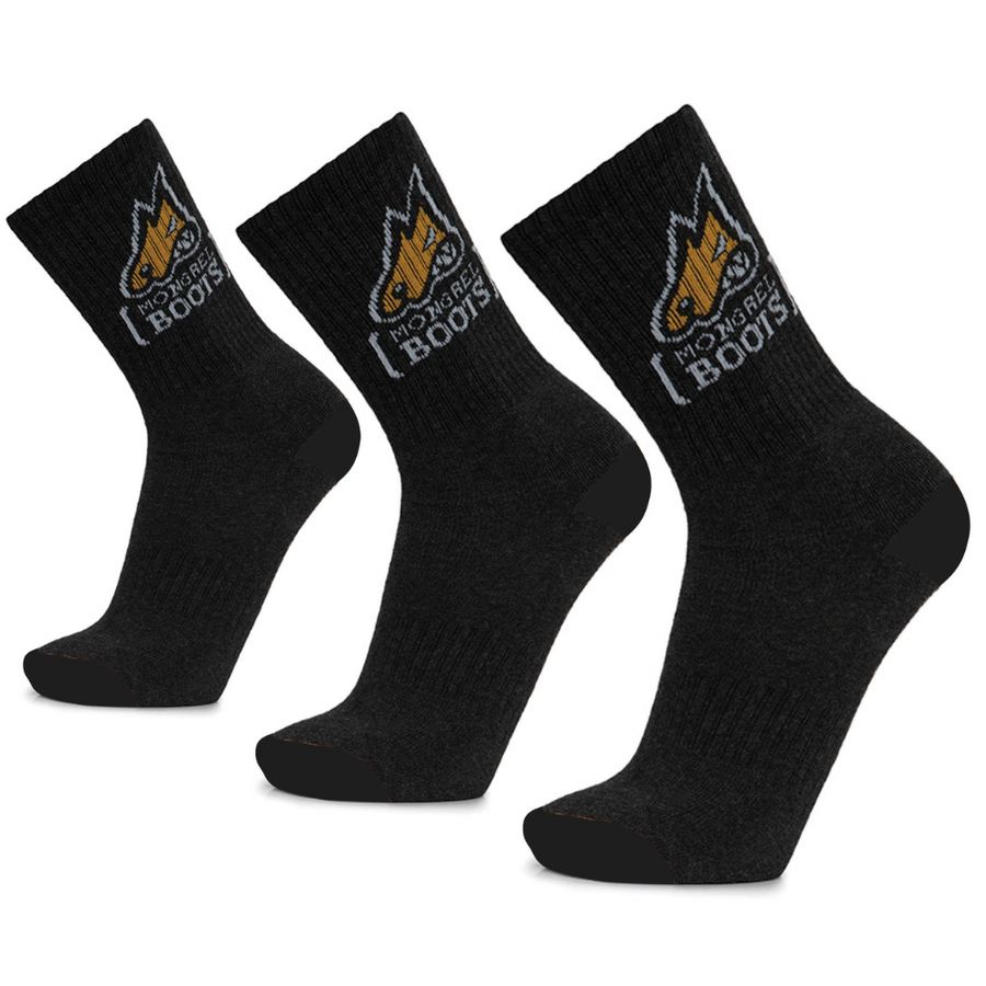 Mongrel Boots Bamboo Socks, 3 Pairs