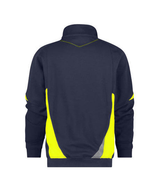 DASSY Aratu Sweatshirt Midnight Blue/Fluo yellow