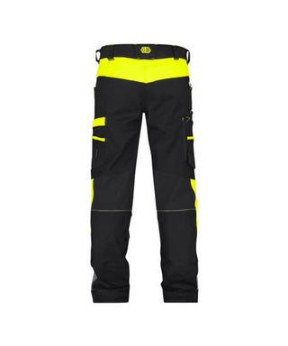 DASSY Hong Kong Work trousers with stretch Black/Fluo yellow