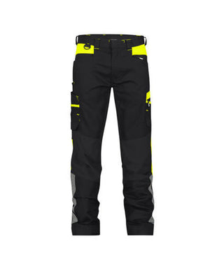 DASSY Hong Kong Work trousers with stretch Black/Fluo yellow