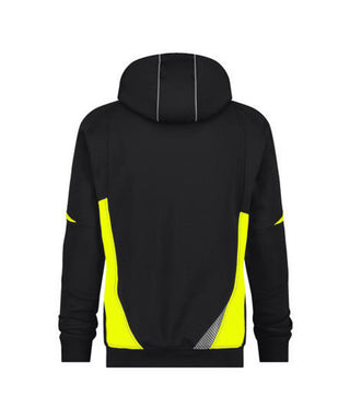 DASSY Santos Hooded Sweatshirt Black/Fluo yellow