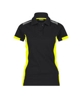 DASSY Veracruz Women Polo shirt Black/Fluo yellow