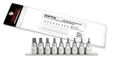 9PCS 1/2" Dr. Star TPX Bit Socket Rail set