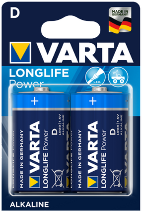 Varta Longlife Power D Battery 2pk