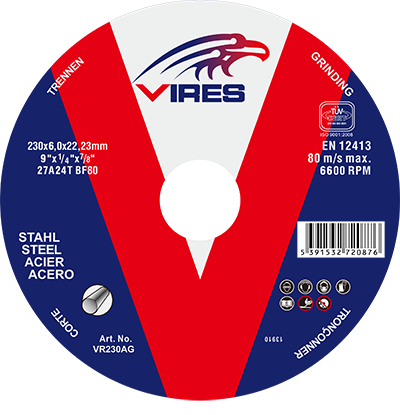 Vires Grinding Disc – 230mm x 6.0mm