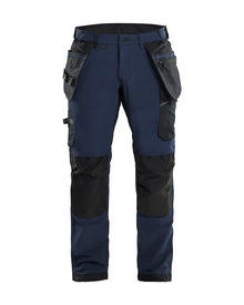 175018328600 Craftsman Trousers With Stretch, Dary Navy Blue