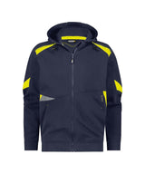 DASSY Santos Hooded Sweatshirt Midnight Blue/Fluo Yellow