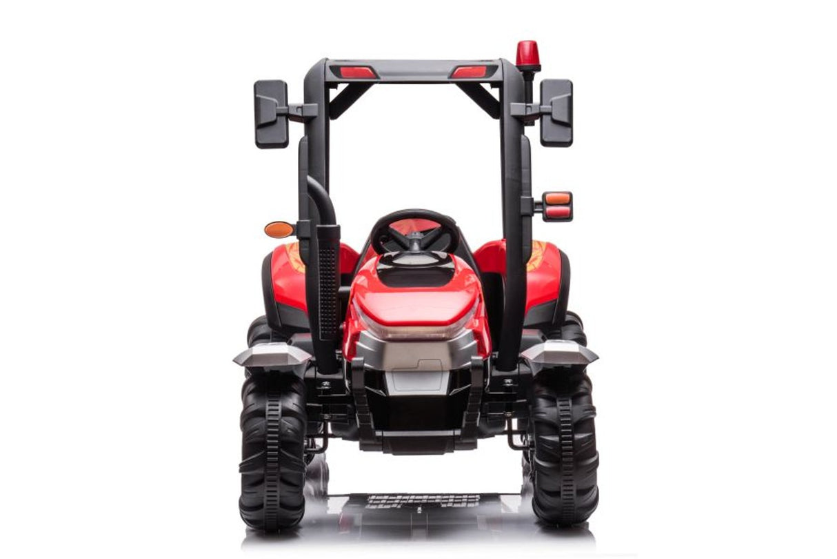AgriPow 24V Electric Ride On Tractor with Trailer Red