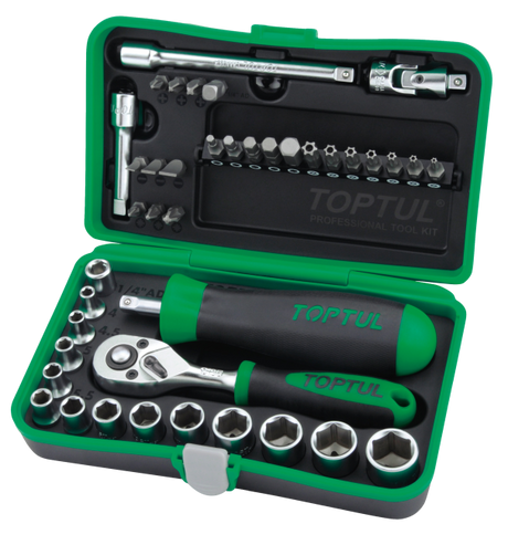 1/4" Dr Socket & Bit Set 41pc
