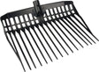 Kerbl Manure fork T-Handle plastic