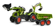Falk F1010W Claas loader digger with rear excavator and Maxi tipping trailer