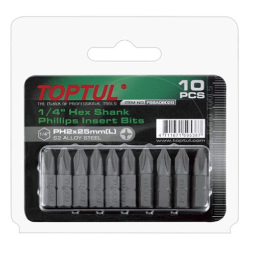 5/16" PH4 Hex Shank Phillips Bit Set