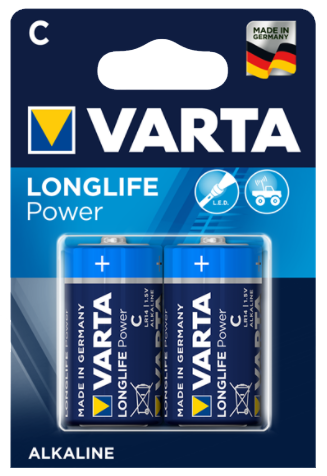Varta Longlife Power C Battery 2pk