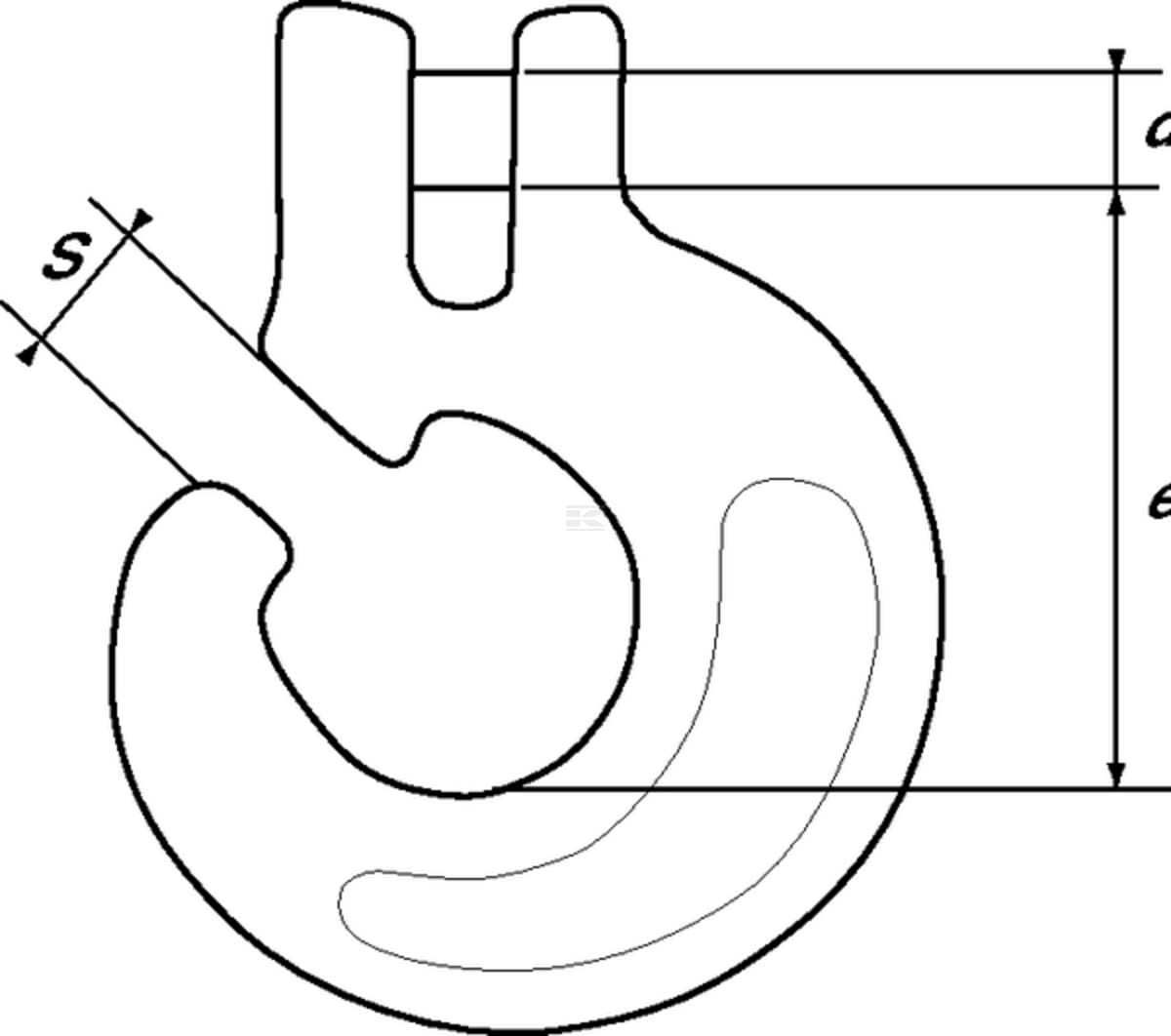 Chain Shortening Eye Hook