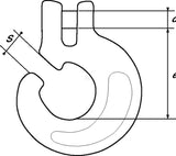 Chain Shortening Eye Hook