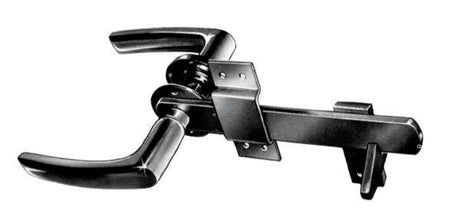 Garden door lock with aluminium door handle