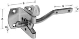 Self Locking Gate Latch