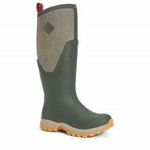 Muck Boot Womens Arctic Sport II Tall Boots  Olive Herringbone Print