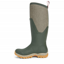Muck Boot Womens Arctic Sport II Tall Boots  Olive Herringbone Print