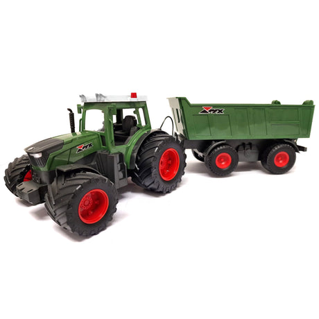 Green Farm Tractor with Remote Control