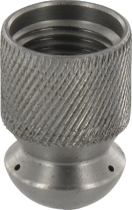 Pipe cleaning nozzle without front bore