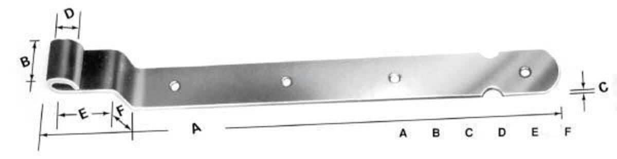 Hinge with Cranked Bands