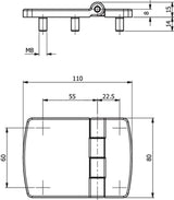 Heavy Duty hinge SR5744