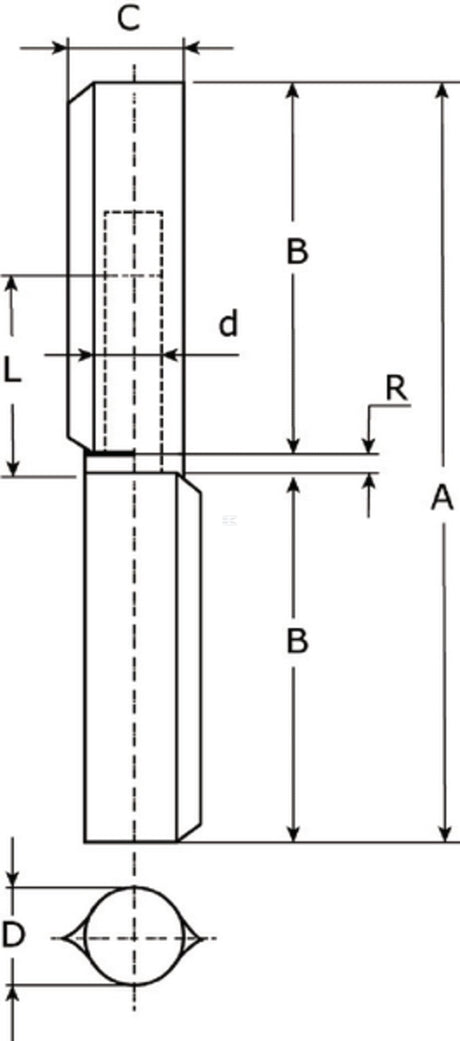 Weld on Hinge