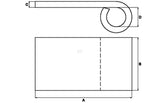Weld on Hinge band eye