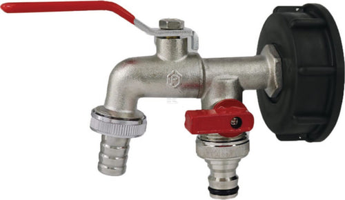 IBC Adapters with double ball outlet valve