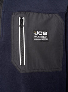 Workwear Trade Heavyweight 1/4 Zip Tech Fleece Navy
