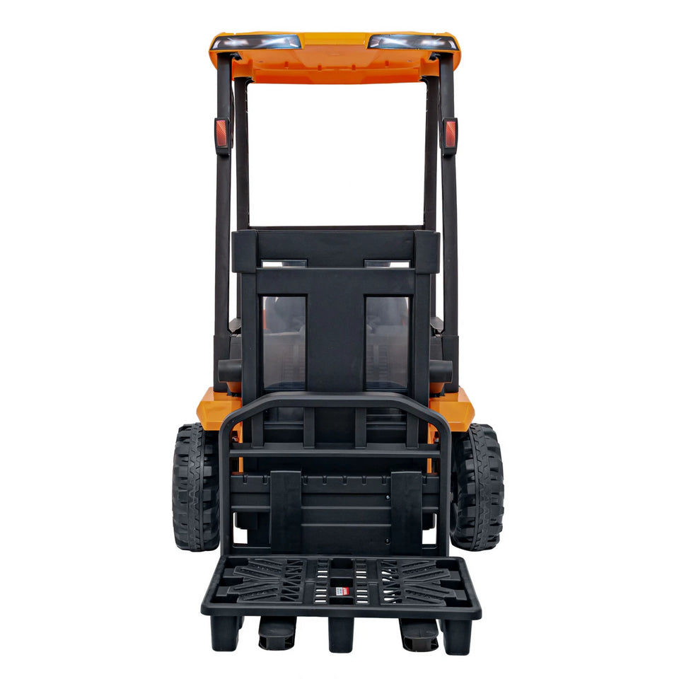 JCB Forklift 12V Electric Ride On Tractor Yellow