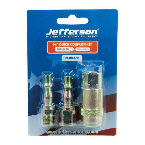 Jefferson 3 Piece Female Air Tool Coupling Kit