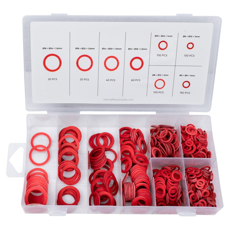 Jefferson 600pc Fibre Washer Assortment