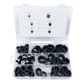 Jefferson 60pc P-Clip Rubber Lined Assortment