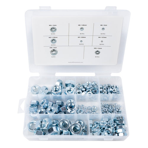 Jefferson 255pc Steel Nut Assortment