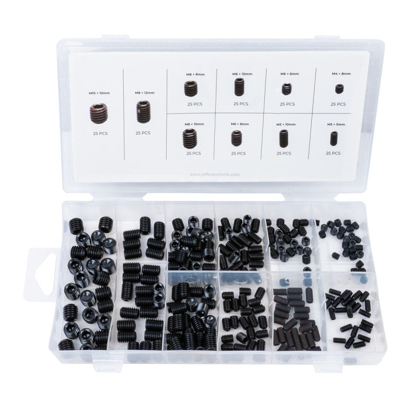 Jefferson 250pc Grub Screw Assortment