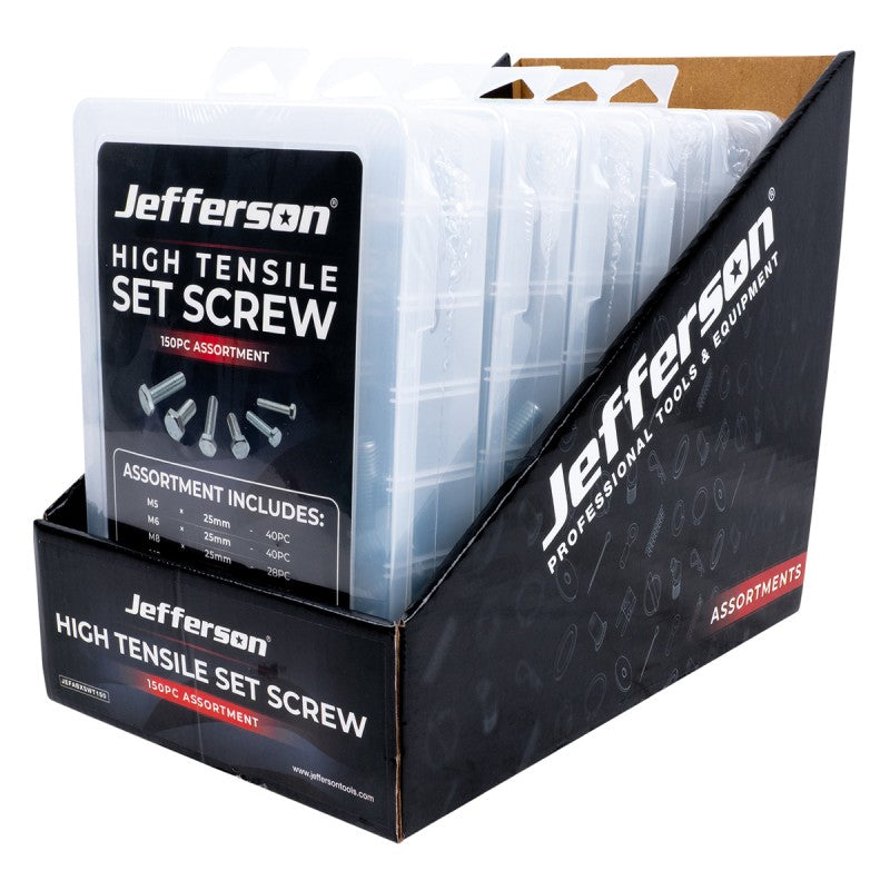 Jefferson 150pc High Tensile Set Screw Assortment